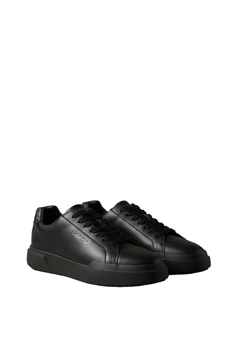 Calvin Klein Chunky Cups Laceup Lth Aop Bt Erkek Sneaker Siyah