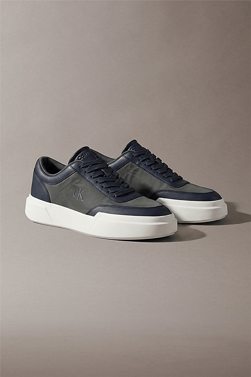 Calvin Klein Chunky Cups Laceup Oxf Mix Mat Erkek Sneaker Siyah