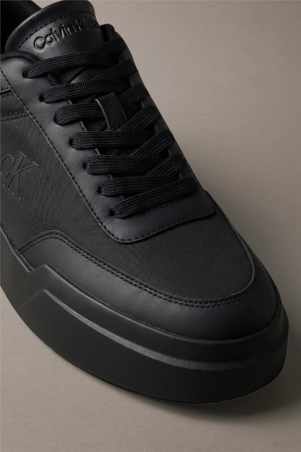 Calvin Klein Chunky Cups Laceup Oxf Mix Mat Erkek Sneaker Siyah
