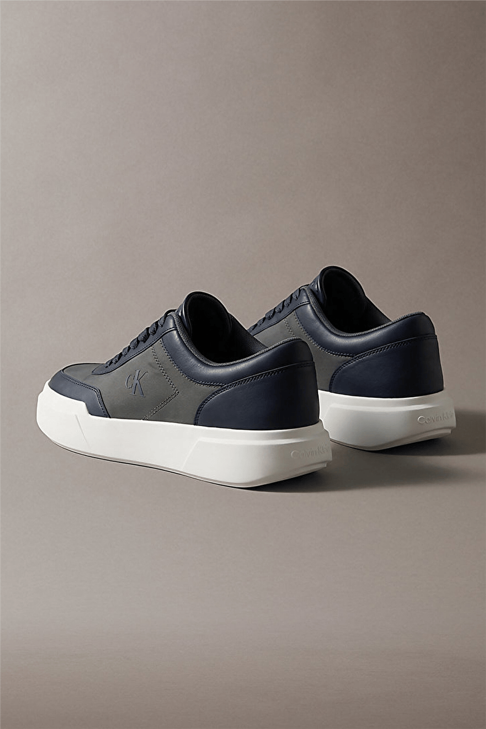 Calvin Klein Chunky Cups Laceup Oxf Mix Mat Erkek Sneaker Siyah