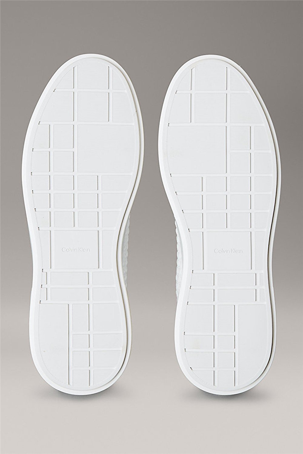 Calvin Klein Chunky Cupsole Laceup Lth Aop Erkek Sneaker Beyaz