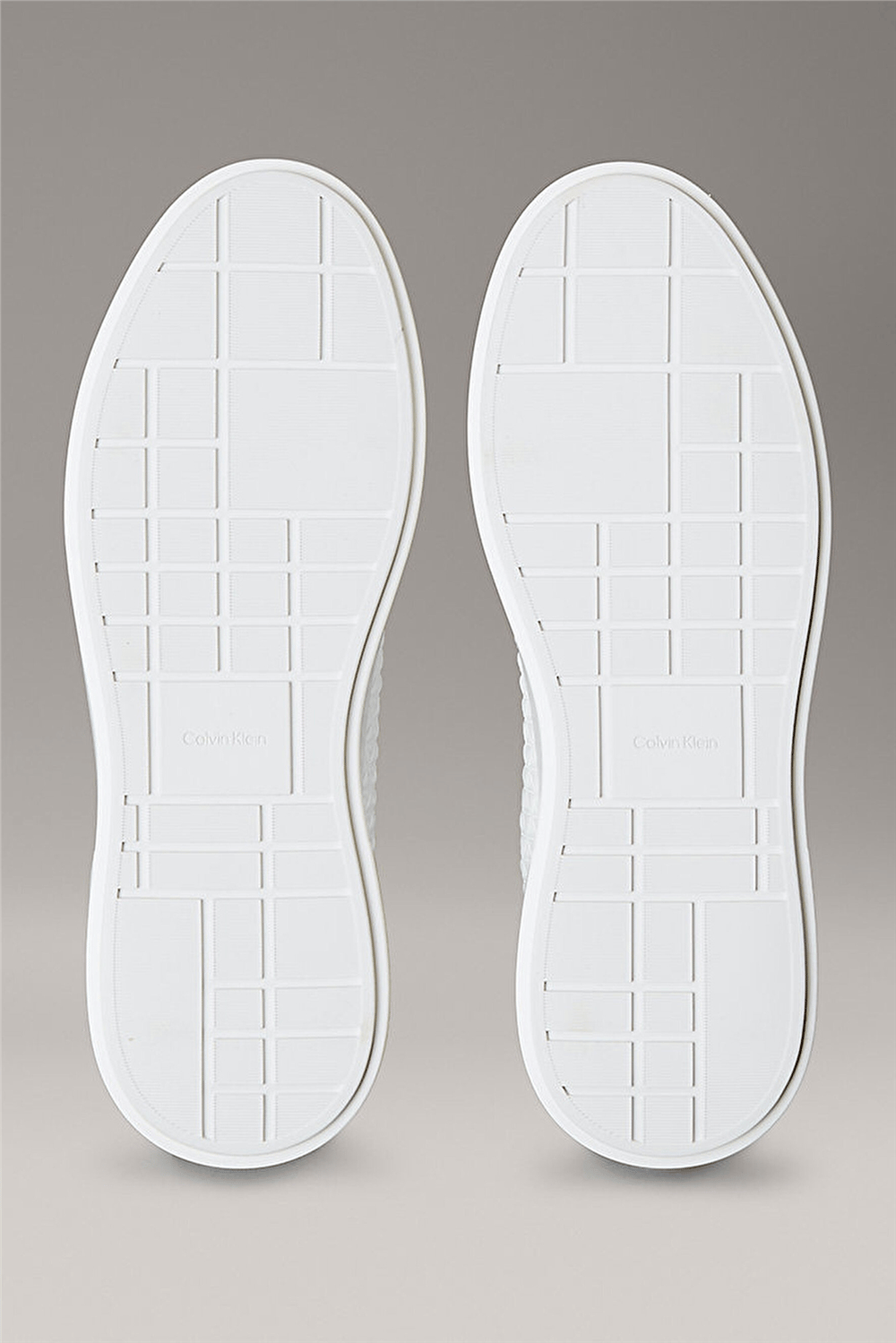 Calvin Klein Chunky Cupsole Laceup Lth Aop Erkek Sneaker Beyaz