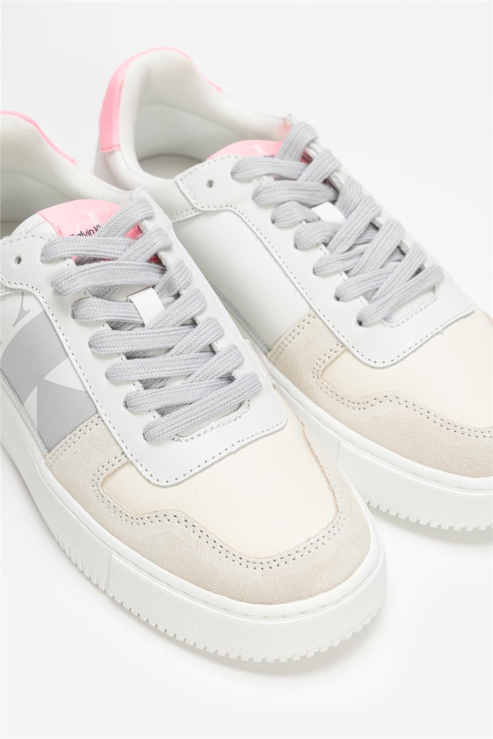 Calvin Klein Chunky Cupsole Laceup Mix Lth Wn Kadın Sneaker
