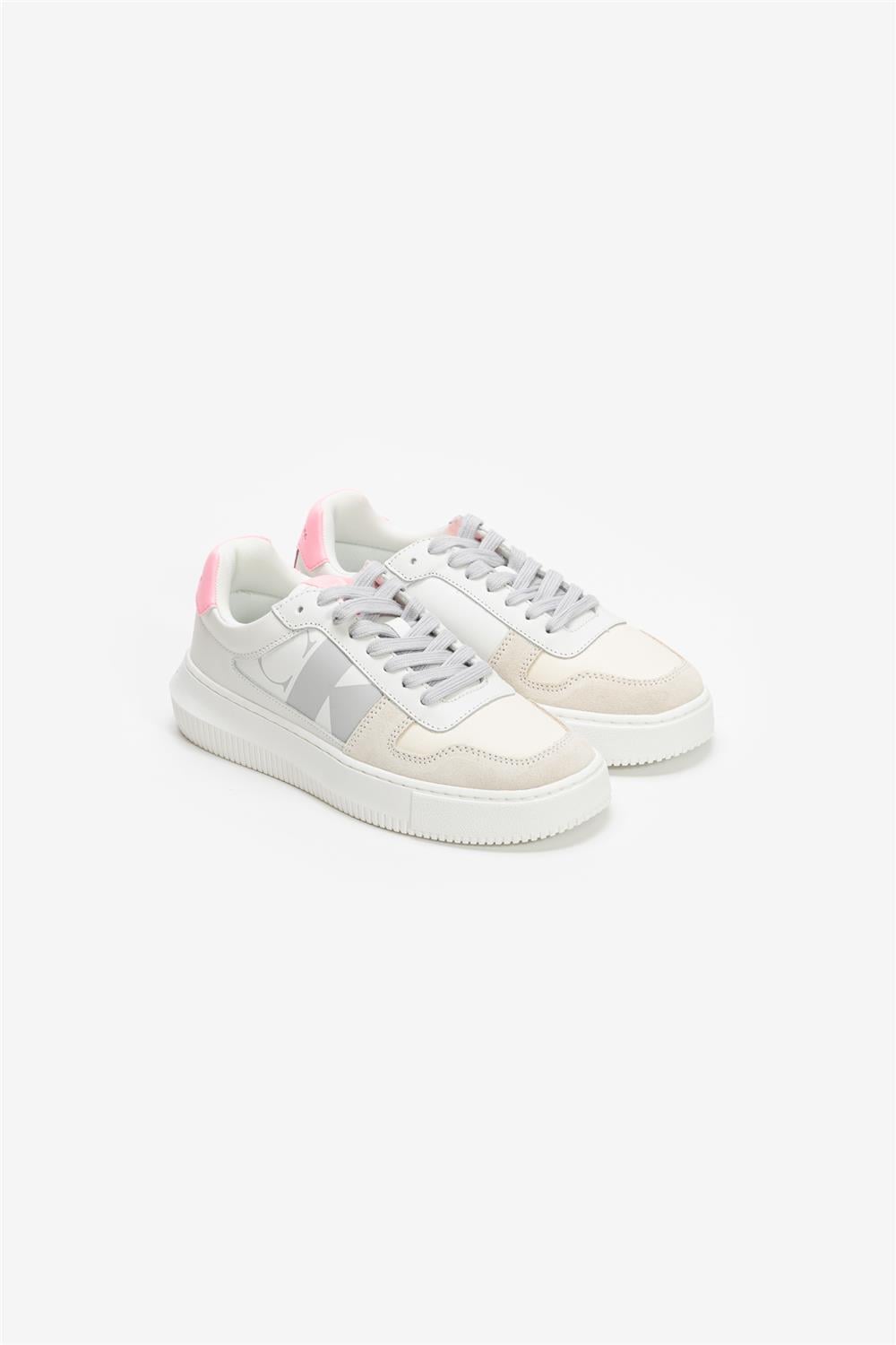 Calvin Klein Chunky Cupsole Laceup Mix Lth Wn Kadın Sneaker