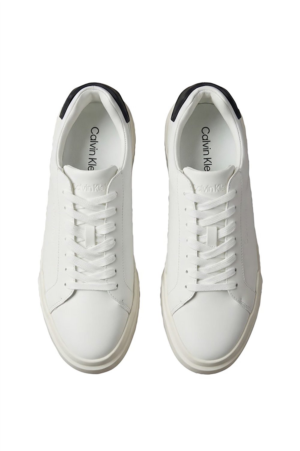 Calvin Klein Chunky Cupsole Laceup Rub Bt Lth Erkek Sneaker Beyaz