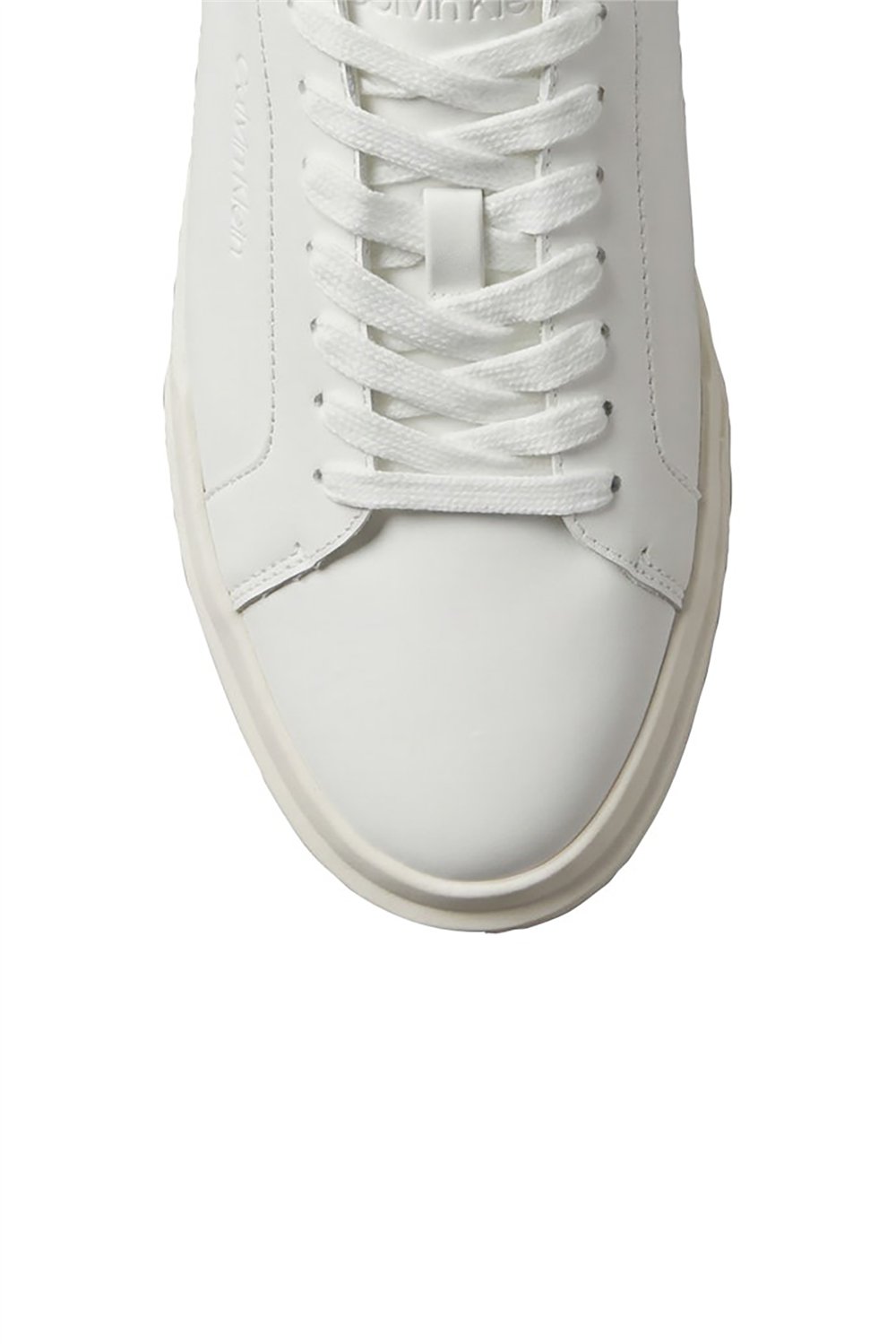 Calvin Klein Chunky Cupsole Laceup Rub Bt Lth Erkek Sneaker Beyaz