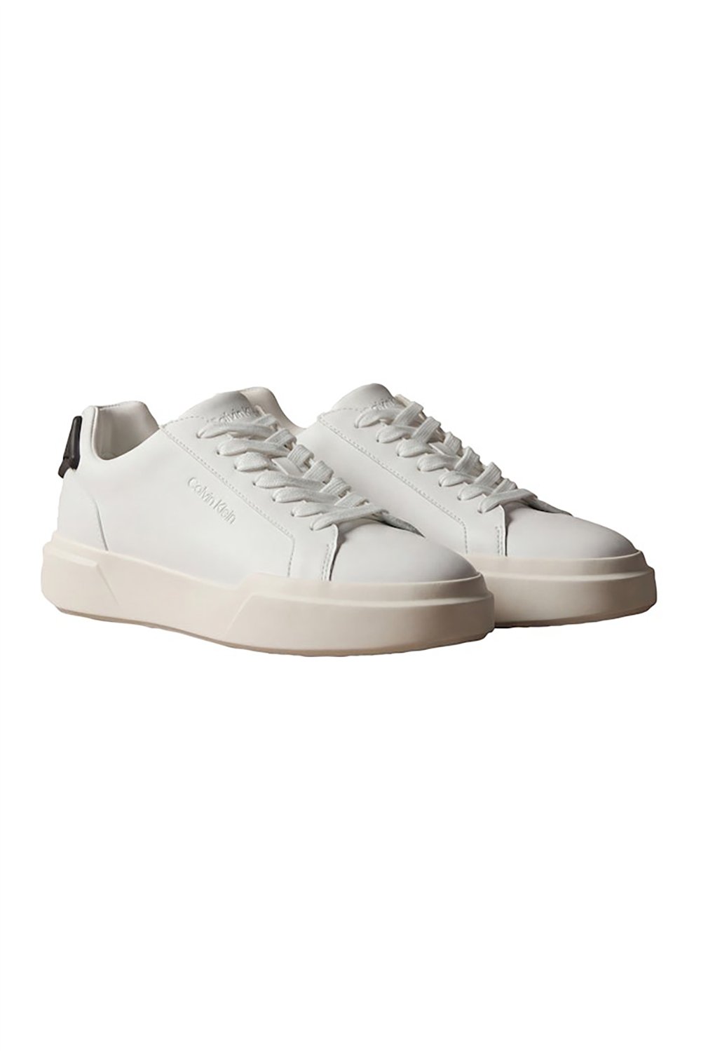 Calvin Klein Chunky Cupsole Laceup Rub Bt Lth Erkek Sneaker Beyaz