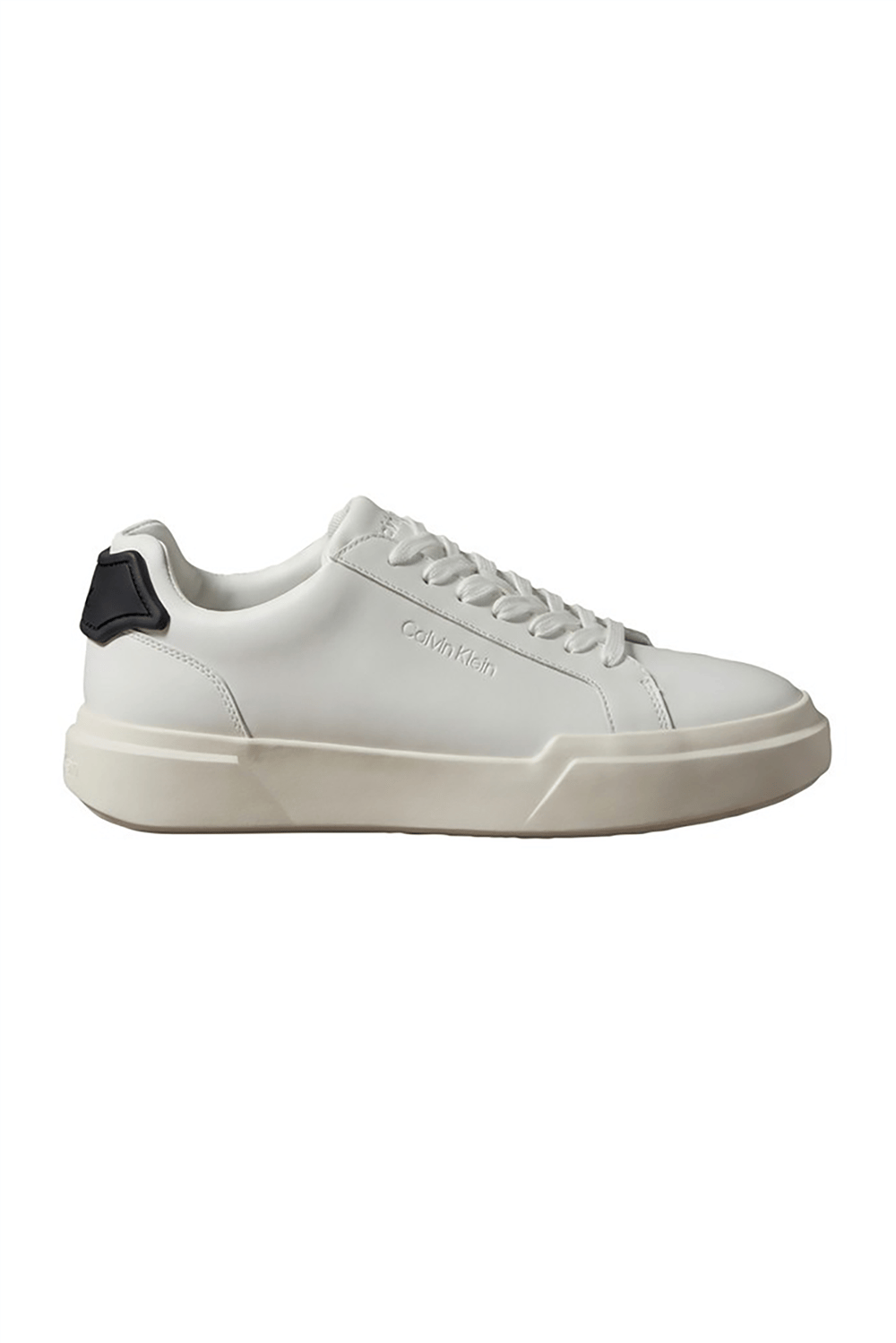 Calvin Klein Chunky Cupsole Laceup Rub Bt Lth Erkek Sneaker Beyaz