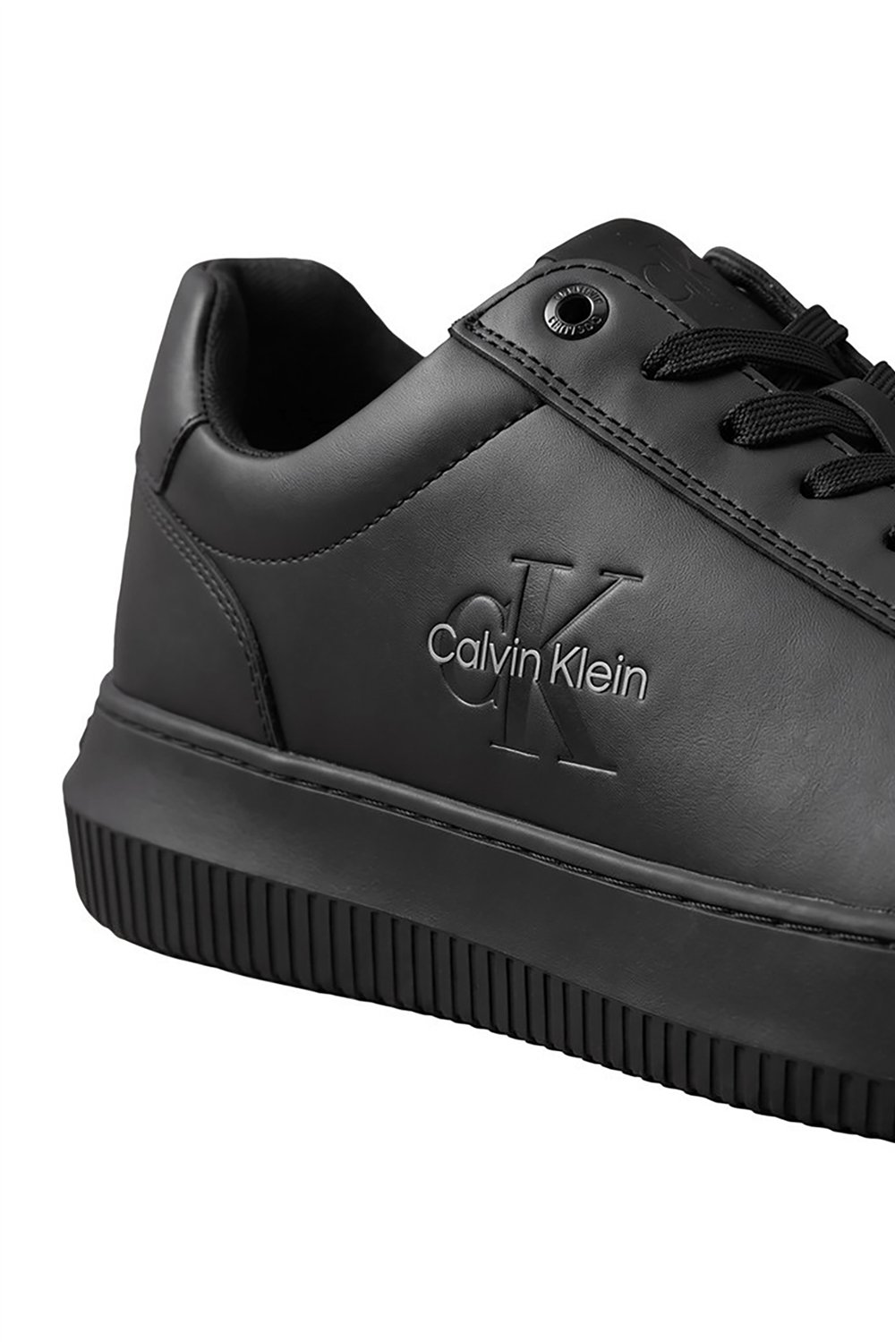 Calvin Klein Chunky Cupsole Mono Lth Erkek Sneaker Siyah