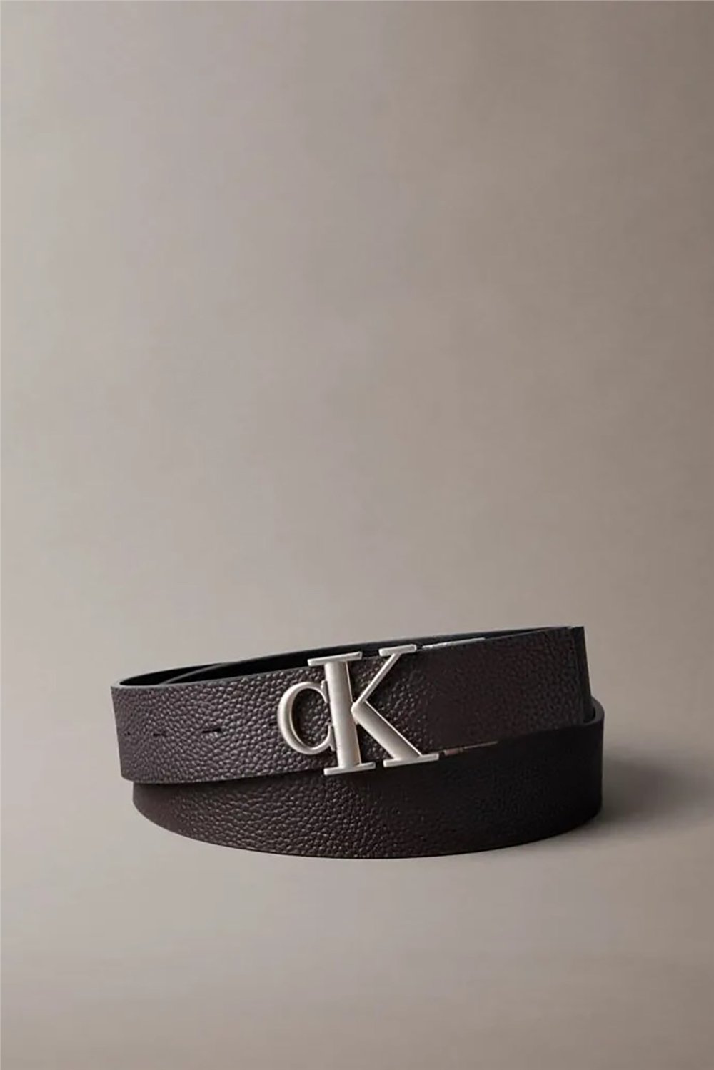 Calvin Klein Ck Buckle Tumbled 35Mm Adj/Rev Erkek Kemer
