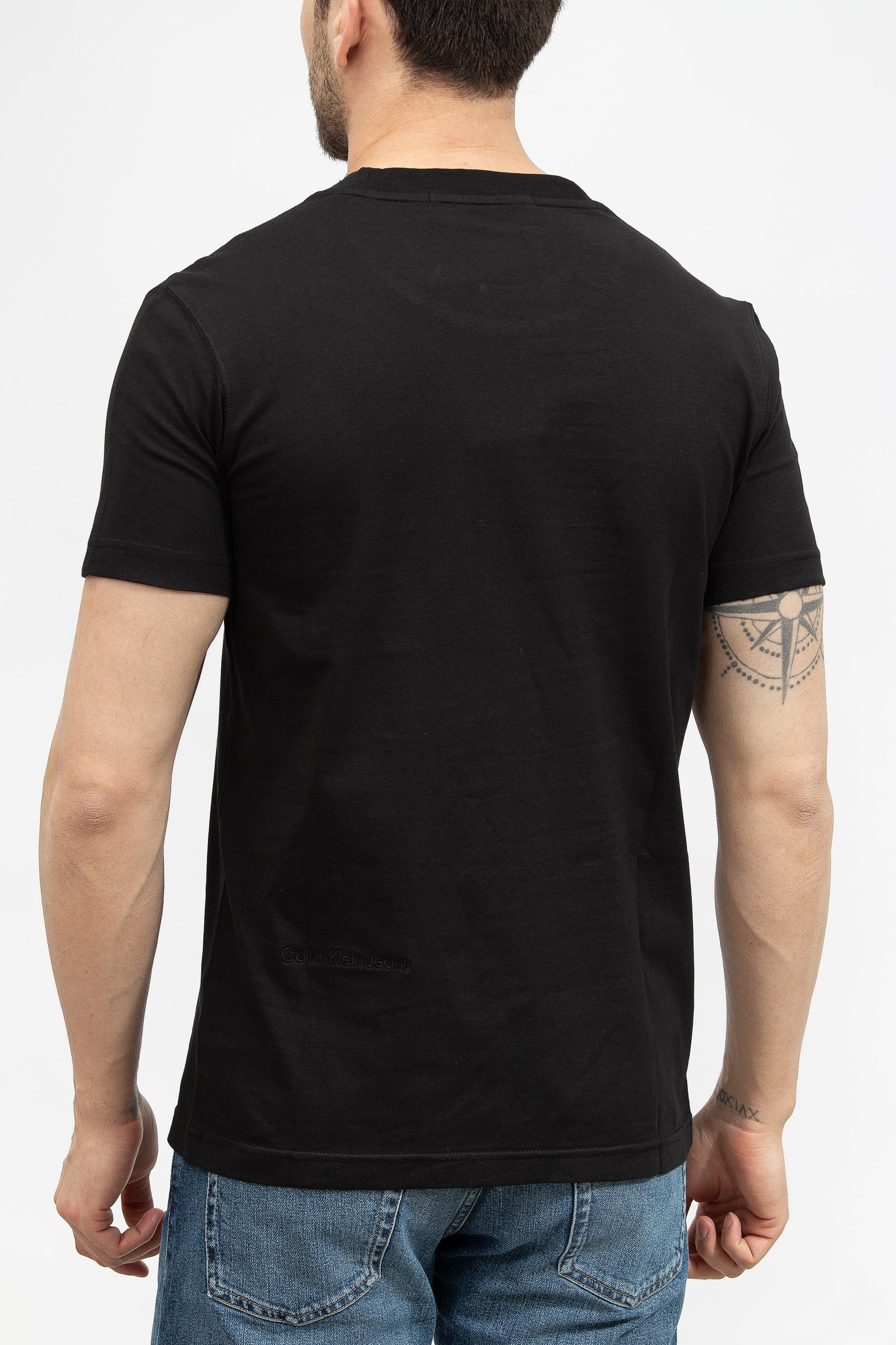 Calvin Klein Ck Chenille Erkek Bisiklet Yaka T-Shirt