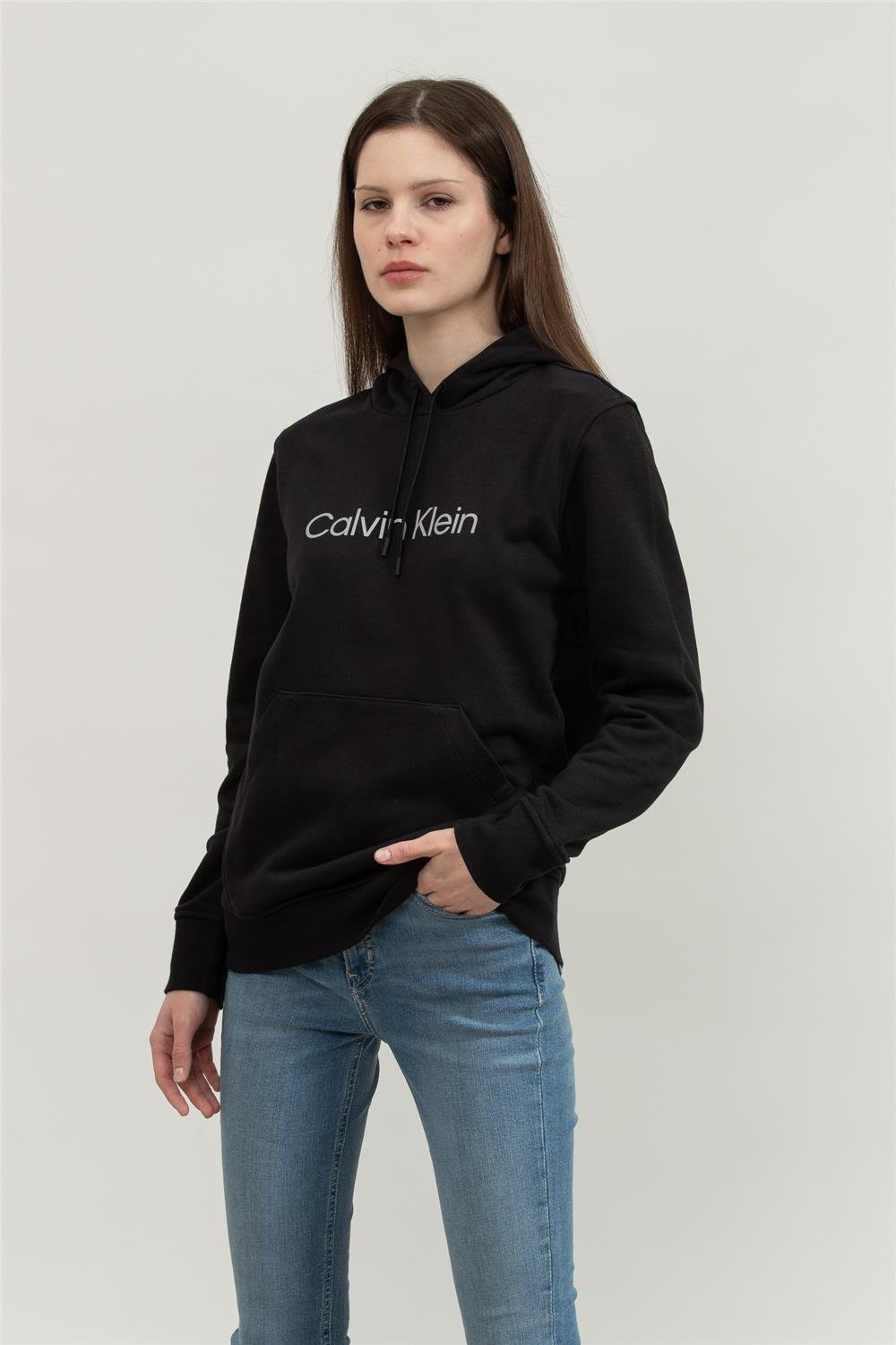 Calvin Klein Ck Essentials Kadın Kapüşonlu Sweatshirt