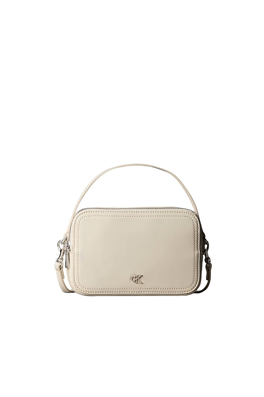 Calvin Klein Ck Hardware Camera Bag Kadın Mini Omuz Çantası Bej
