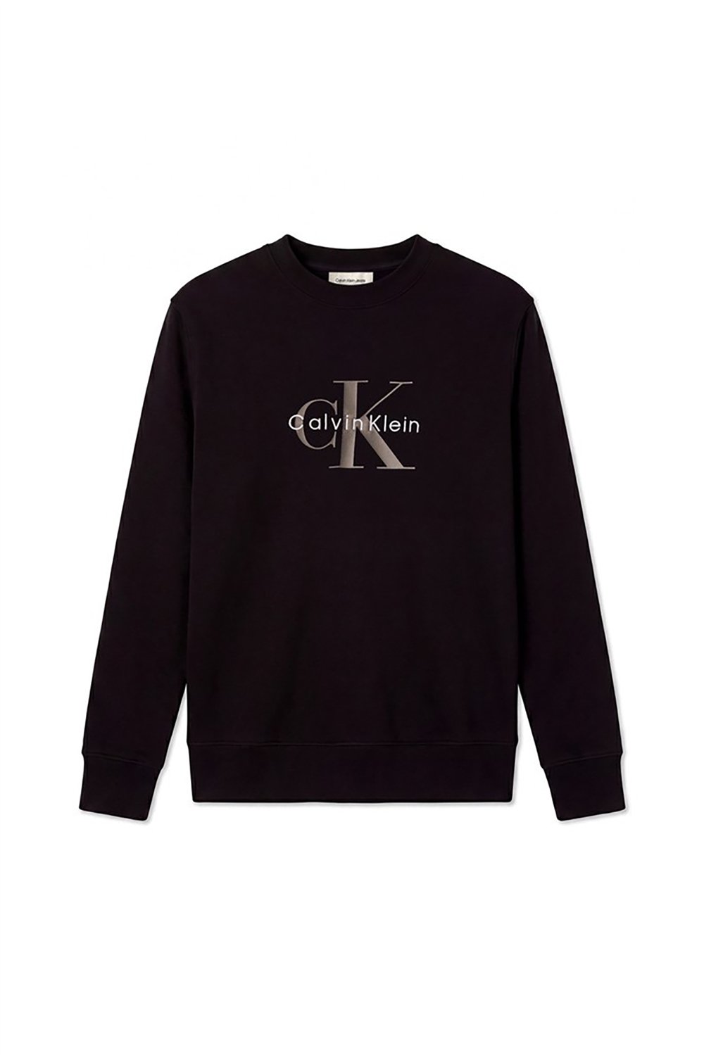 Calvin Klein Cl Ls 350Terry Mnlg Cn Swtshrt Erkek Bisiklet Yaka Sweatshirt Siyah