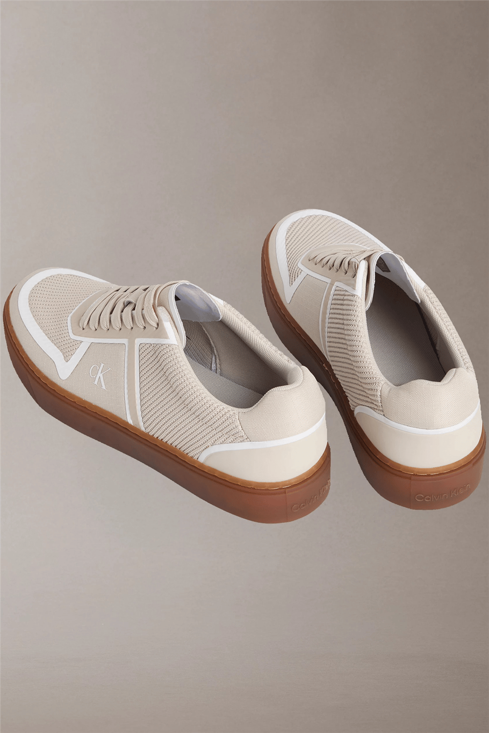 Calvin Klein Classic Cups Laceup Erkek Sneaker Gold