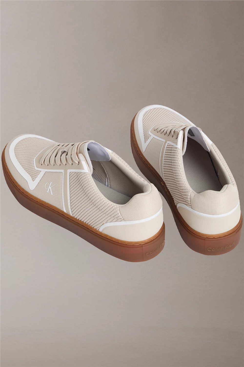 Calvin Klein Classic Cups Laceup Erkek Sneaker Gold