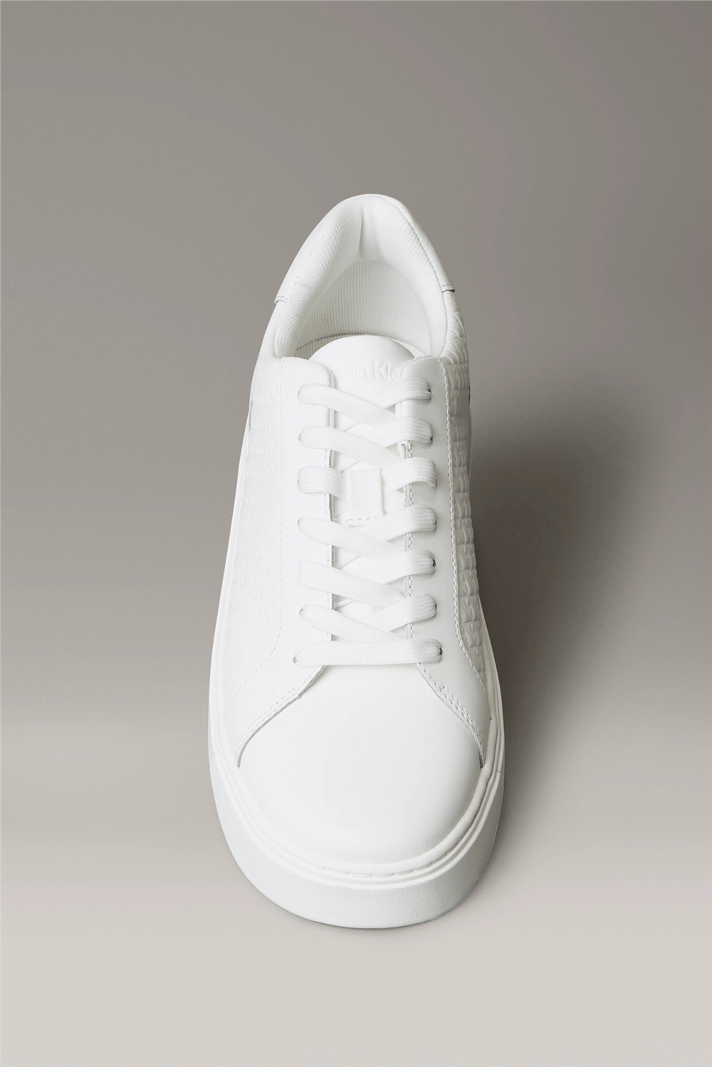 Calvin Klein Classic Cupsole Laceup Aop Erkek Sneaker Beyaz
