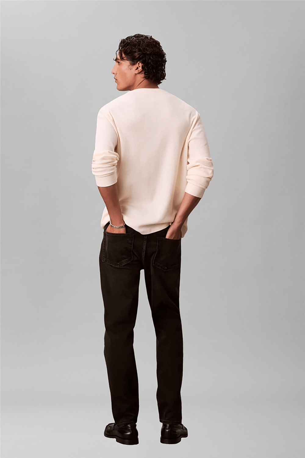 Calvin Klein Classic Taper Avery Black Stone Erkek Jean Pantolon Mavi