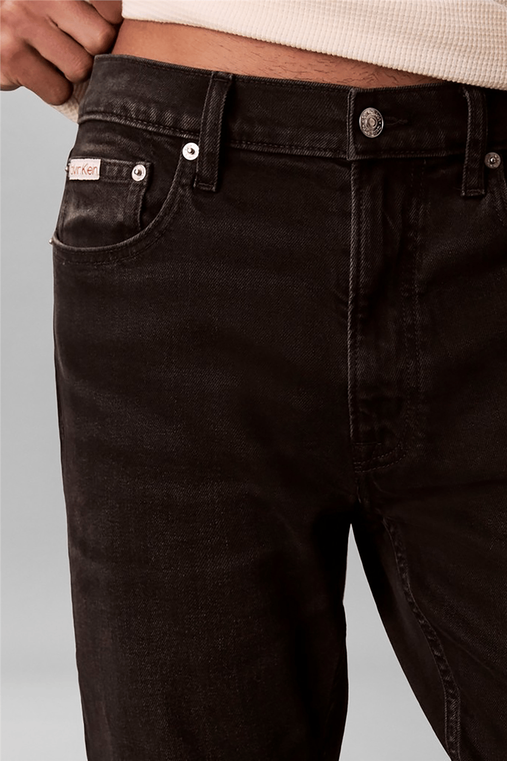 Calvin Klein Classic Taper Avery Black Stone Erkek Jean Pantolon Mavi