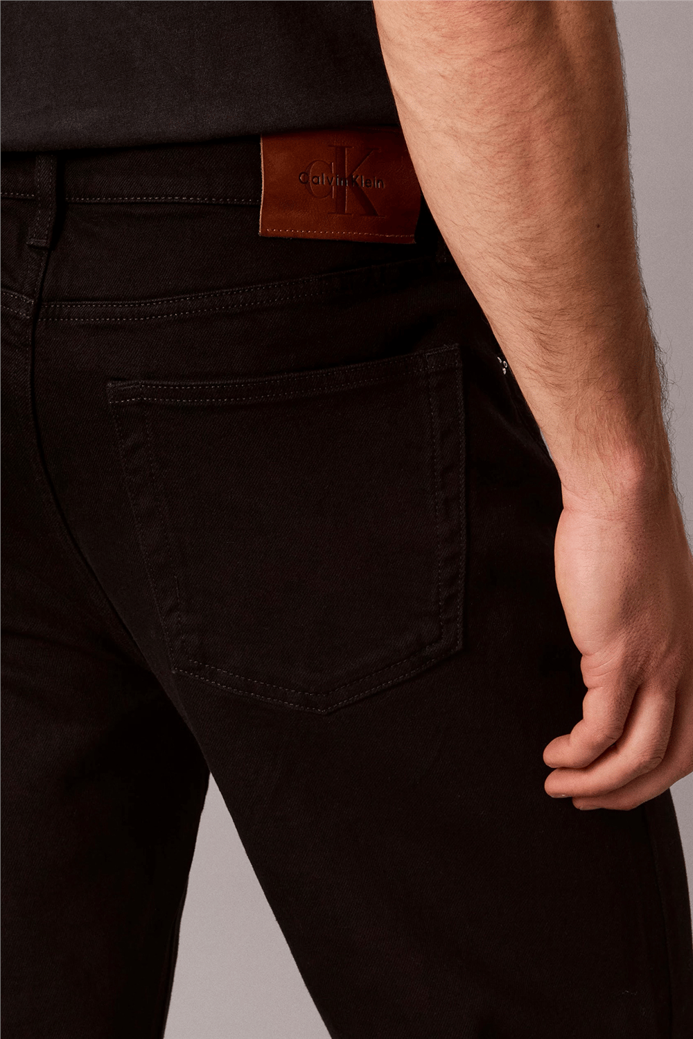 Calvin Klein Classic Taper Ck Cl Black Jean Erkek Jean Pantolon Siyah