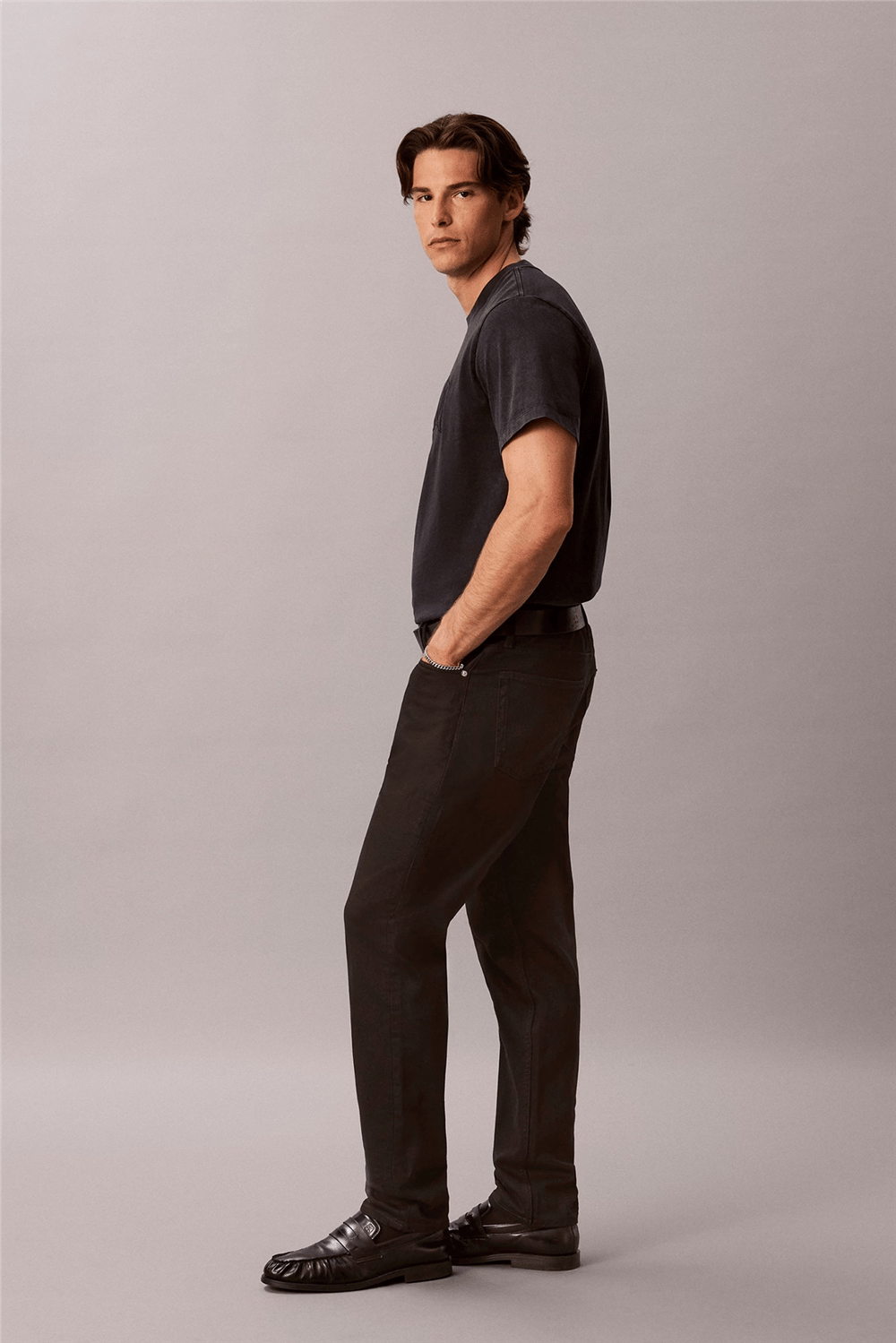 Calvin Klein Classic Taper Ck Cl Black Jean Erkek Jean Pantolon Siyah