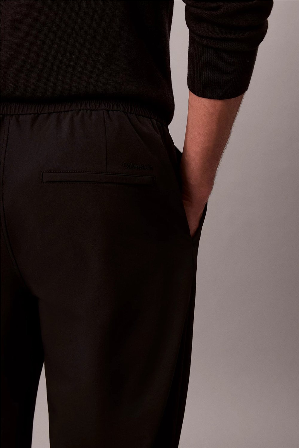 Calvin Klein Classic Tech Elastic Erkek Jogger Pantolon Siyah