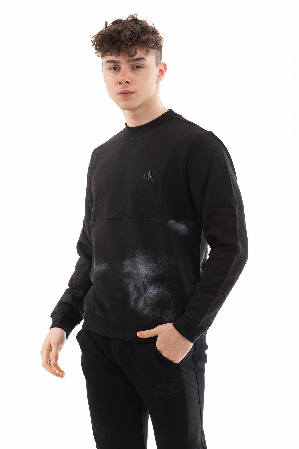Calvin Klein Cloud Print Erkek Sweatshirt