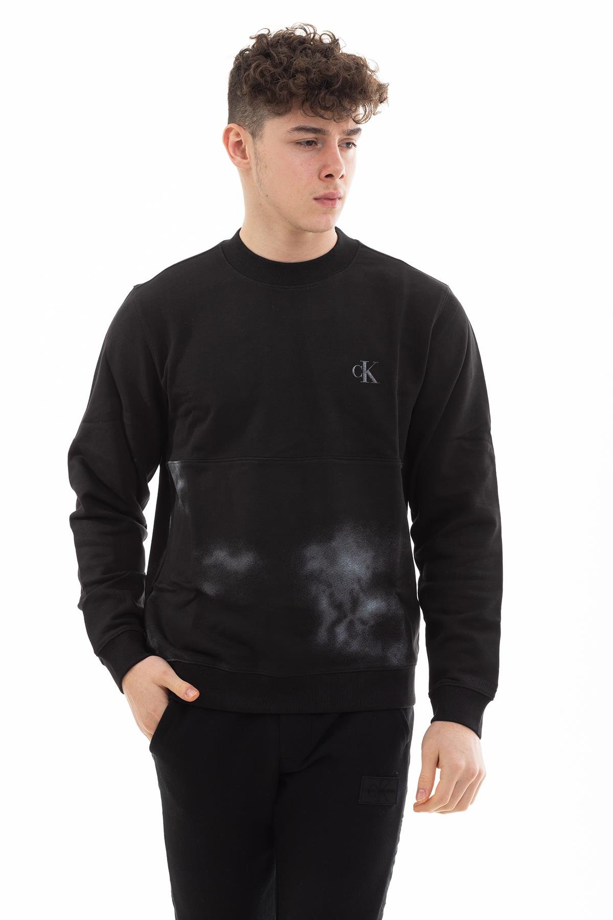 Calvin Klein Cloud Print Erkek Sweatshirt