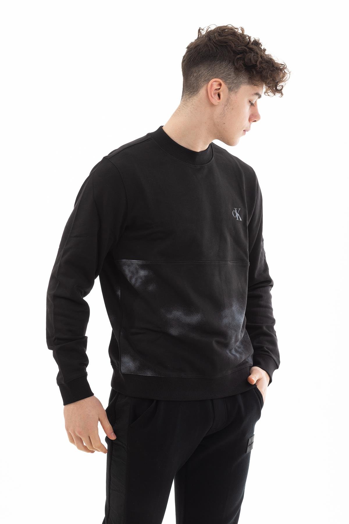 Calvin Klein Cloud Print Erkek Sweatshirt