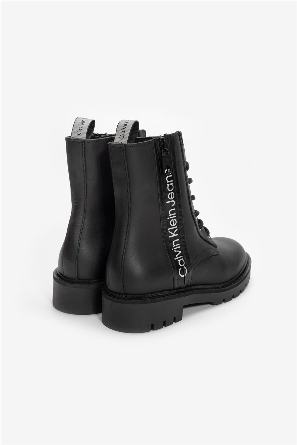 Calvin Klein Combat Mid Laceup Zip Wn Kadın Bot