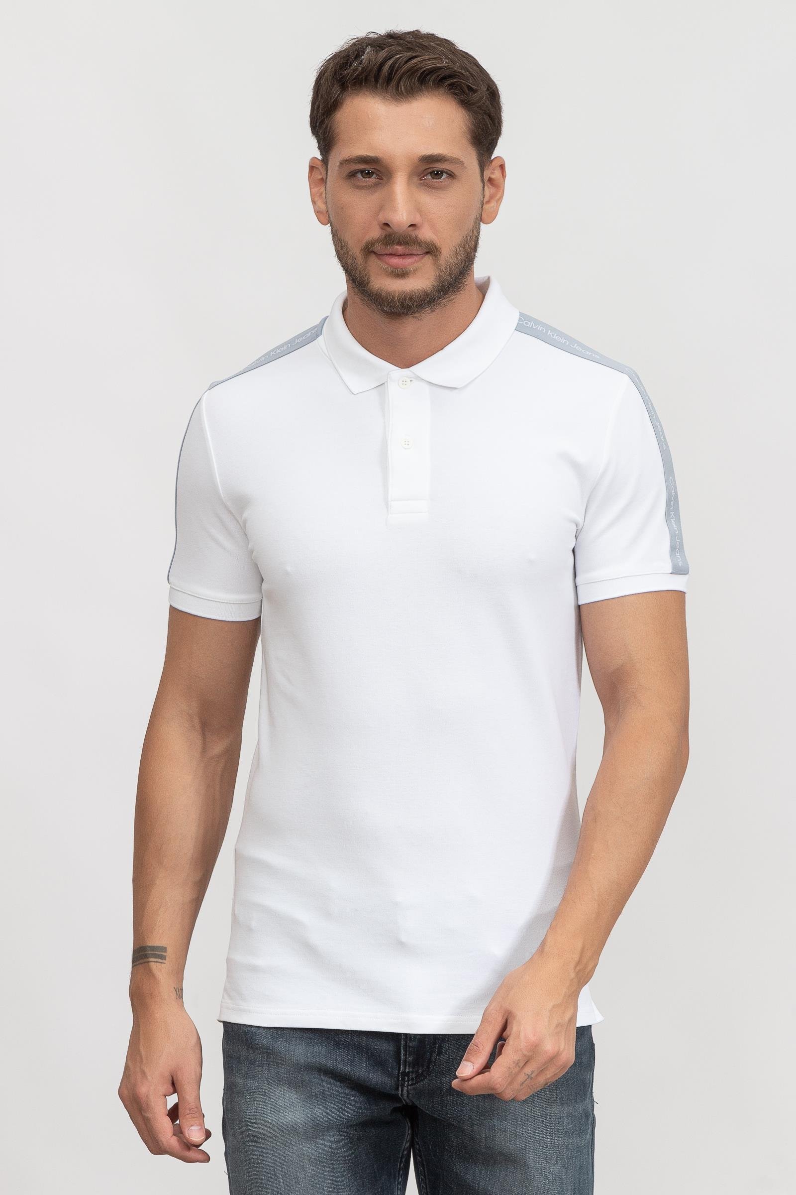 Calvin Klein Contrast Tape Erkek Polo Yaka T-Shirt