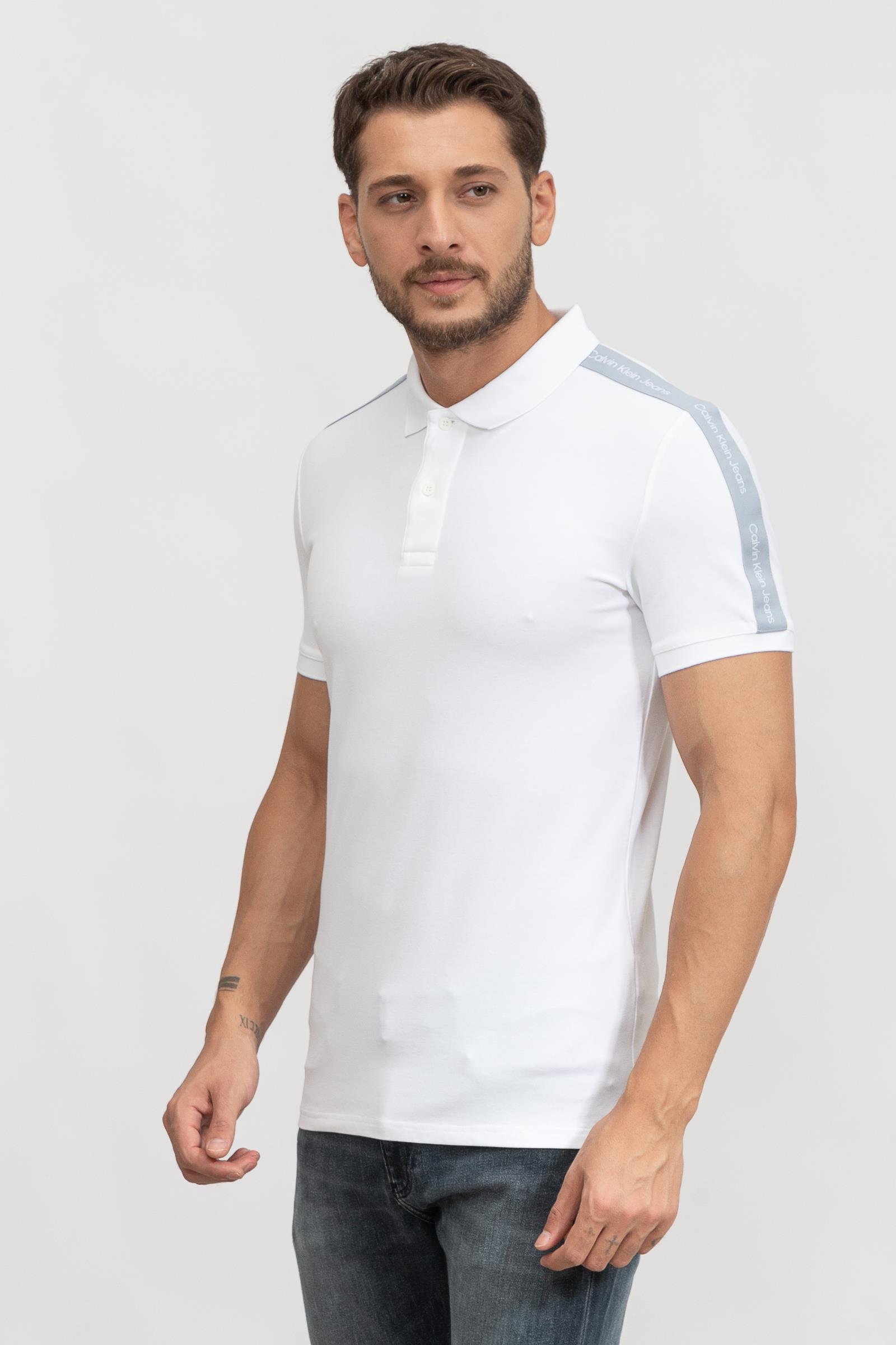 Calvin Klein Contrast Tape Erkek Polo Yaka T-Shirt