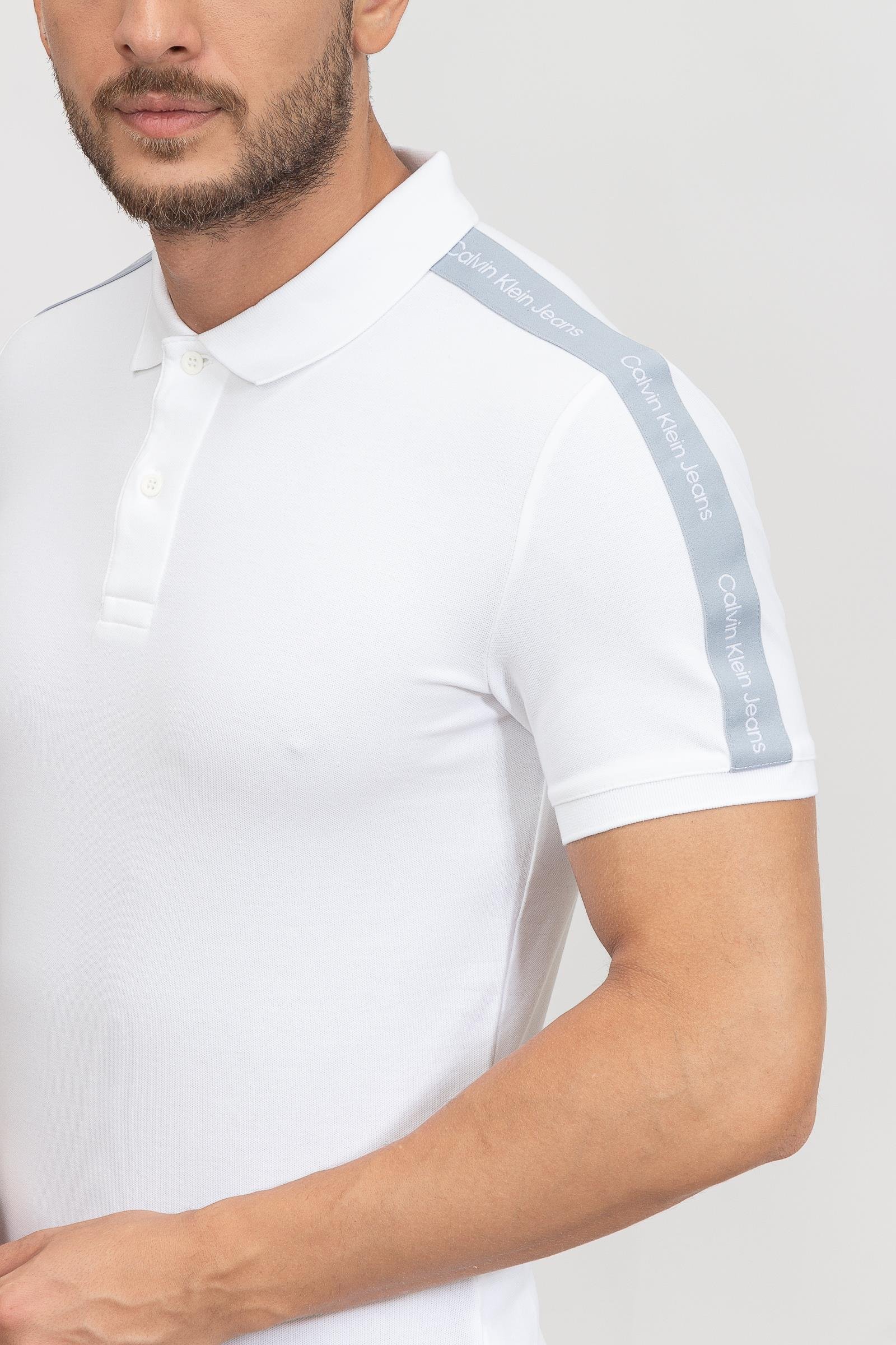 Calvin Klein Contrast Tape Erkek Polo Yaka T-Shirt
