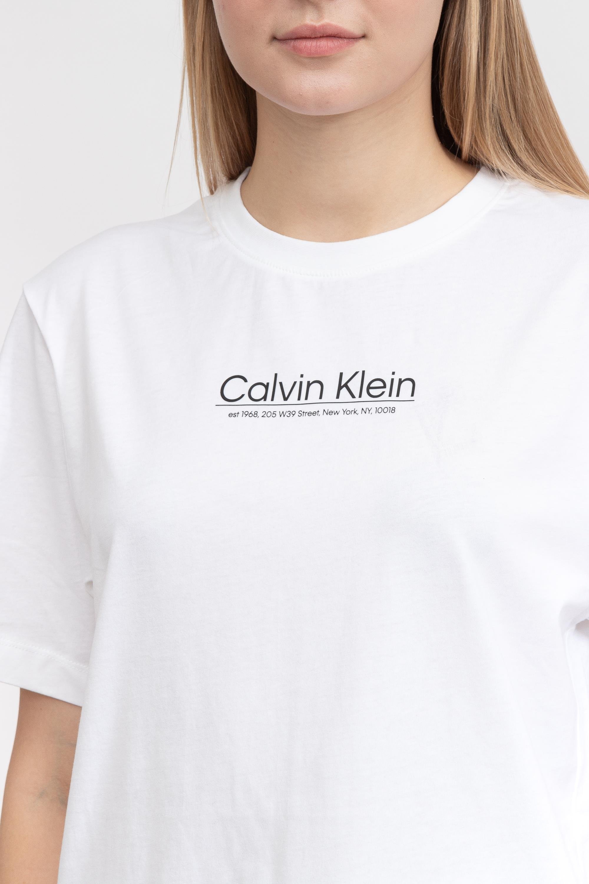 Calvin Klein Coordinates Logo Graphic Kadın Bisiklet Yaka T-Shirt