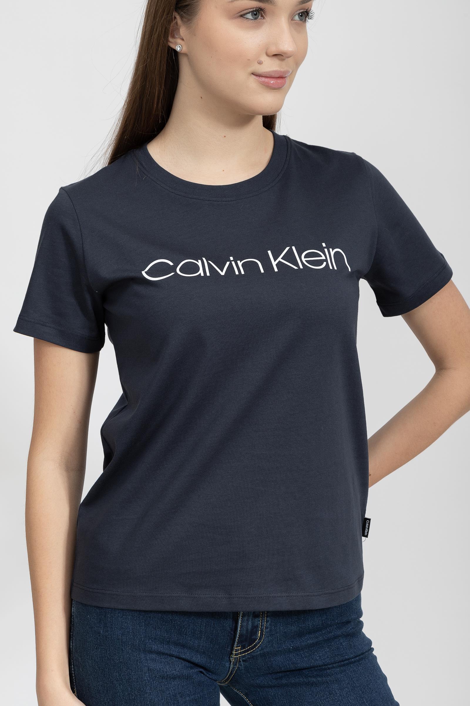 Calvin Klein Core Logo Kadın Bisiklet Yaka T-Shirt