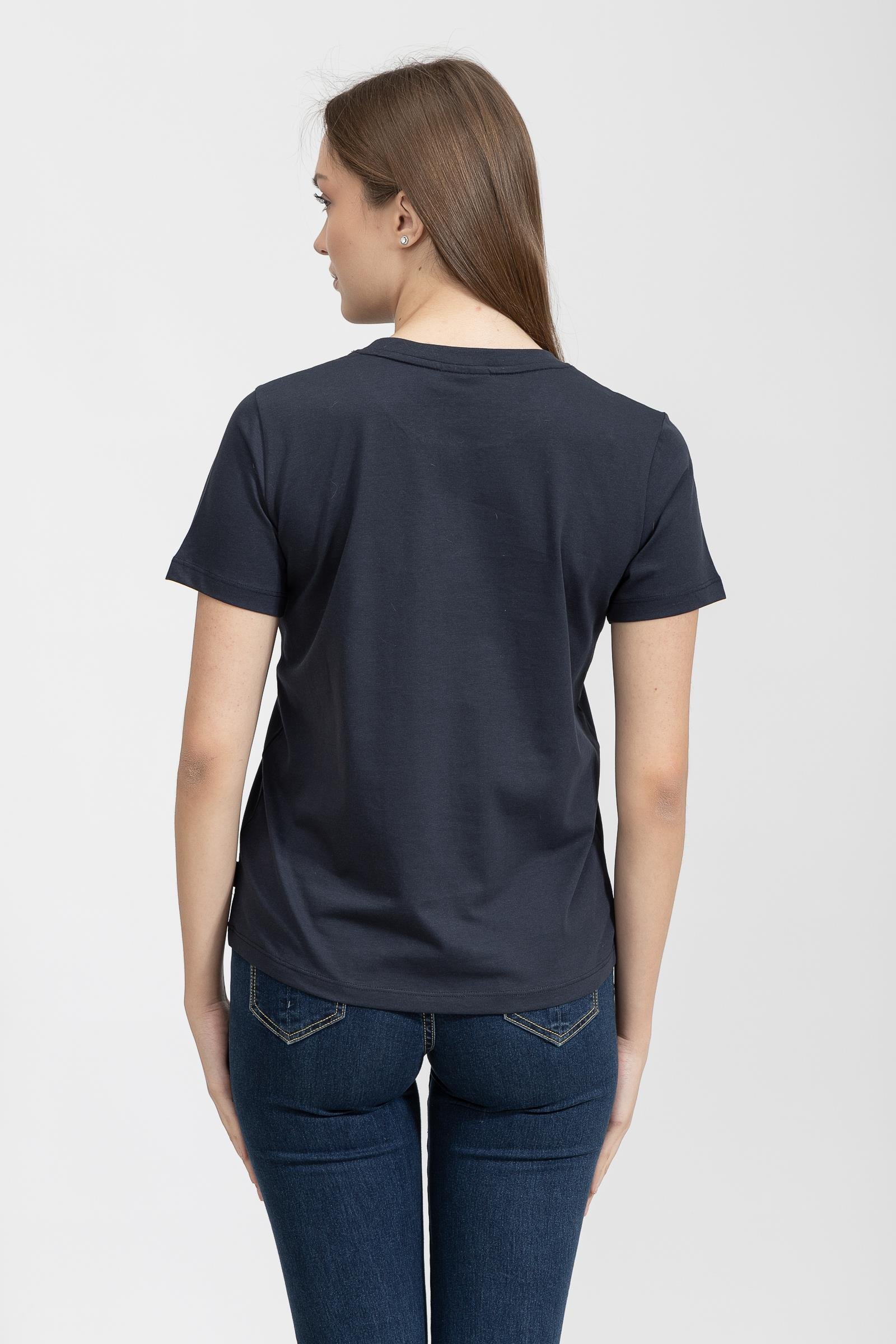 Calvin Klein Core Logo Kadın Bisiklet Yaka T-Shirt