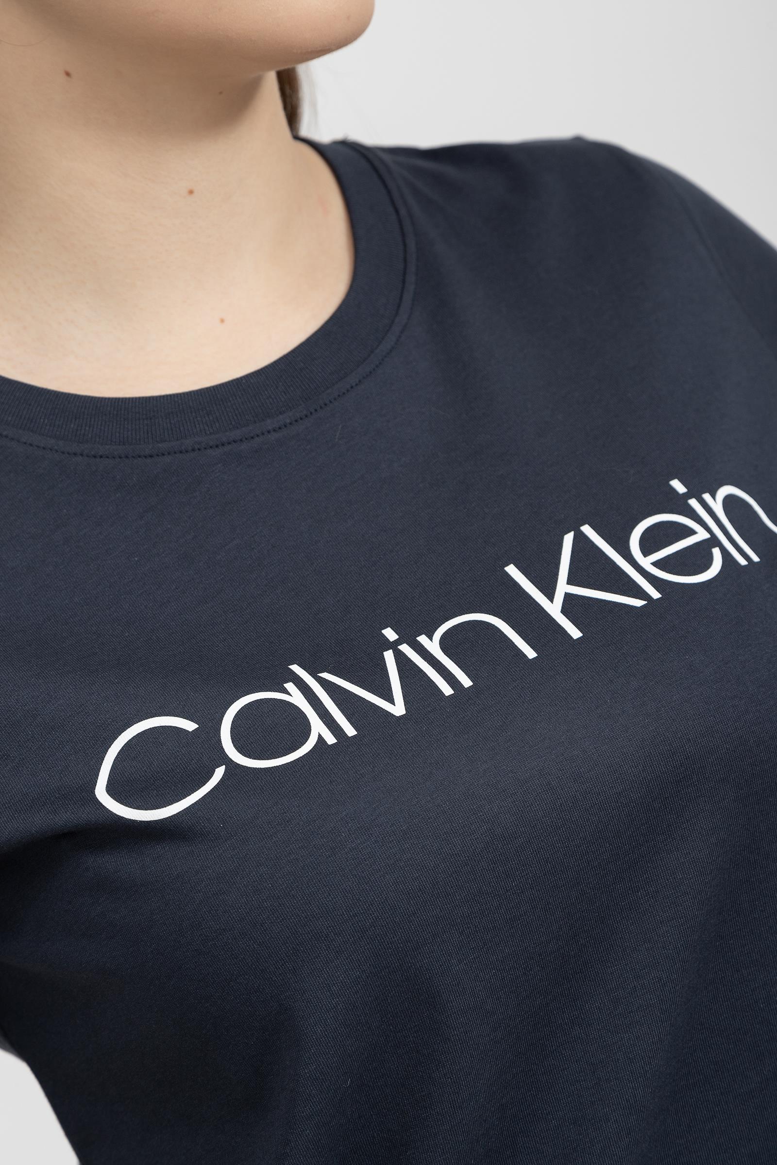 Calvin Klein Core Logo Kadın Bisiklet Yaka T-Shirt