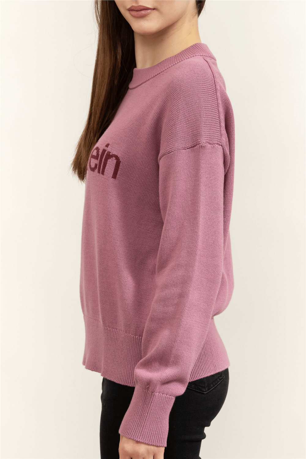 Calvin Klein Cotton Graphic Pullover Kadın Triko
