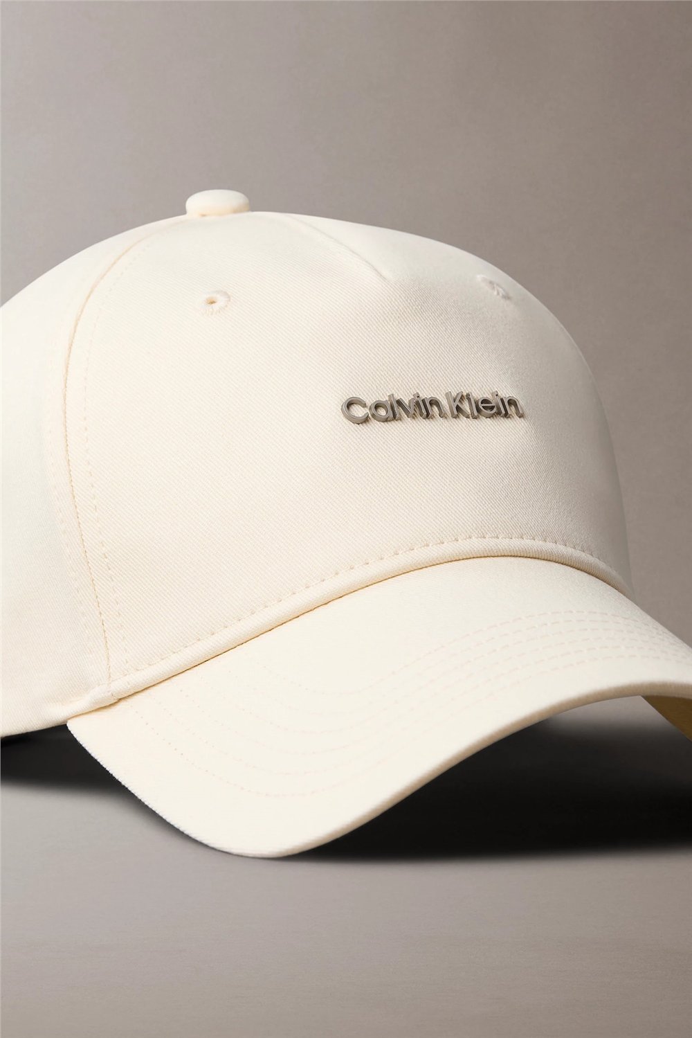 Calvin Klein Cotton Twill W/ Hw Cap Kadın Baseball Şapka Beyaz