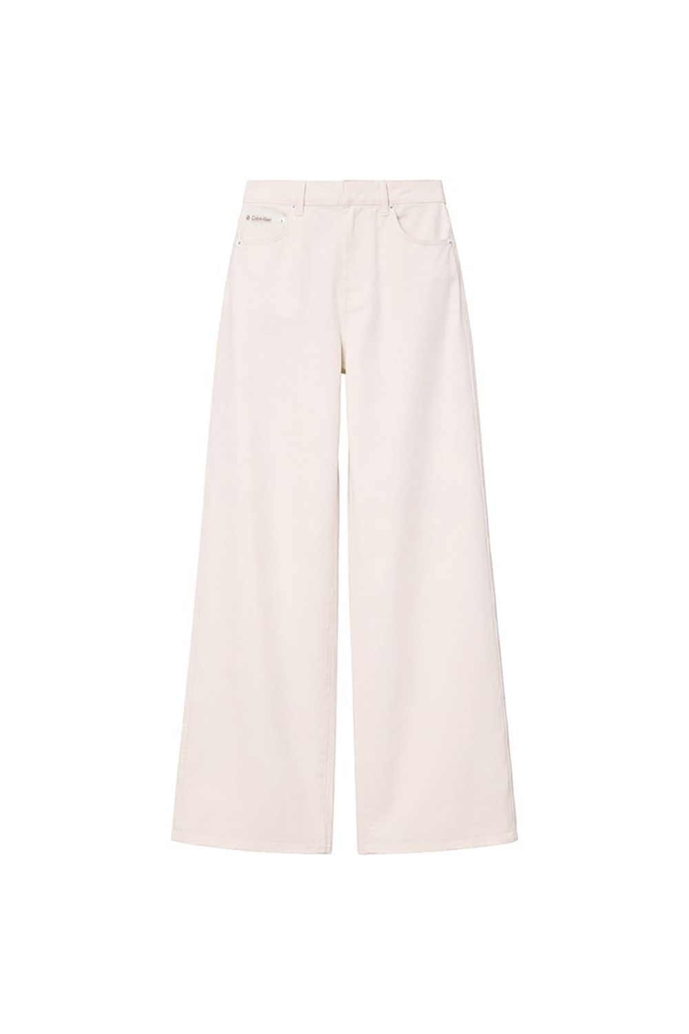 Calvin Klein Cotton Twill Wide Leg Pants Kadın Pantolon