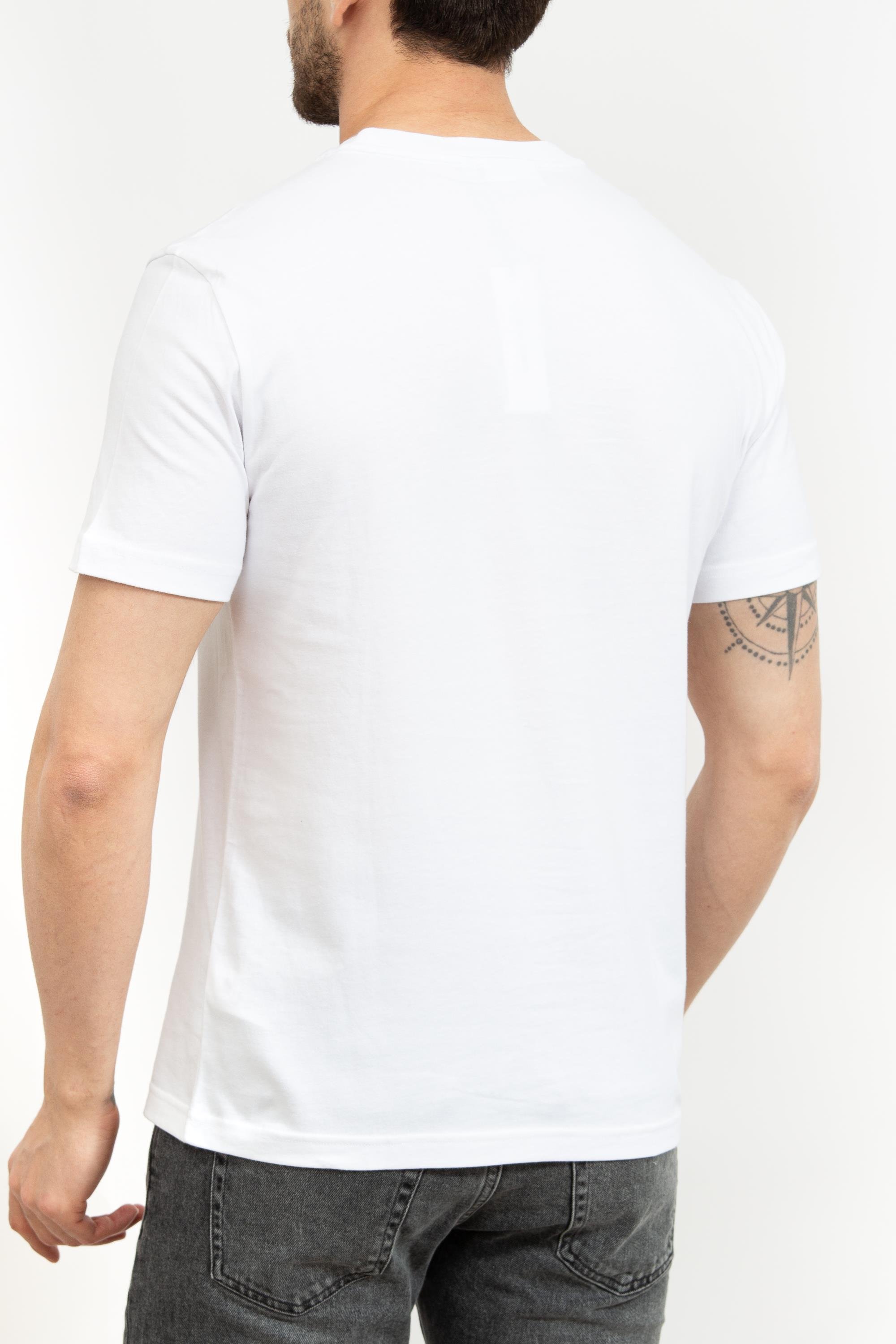 Calvin Klein Cut Through Erkek Bisiklet Yaka T-Shirt