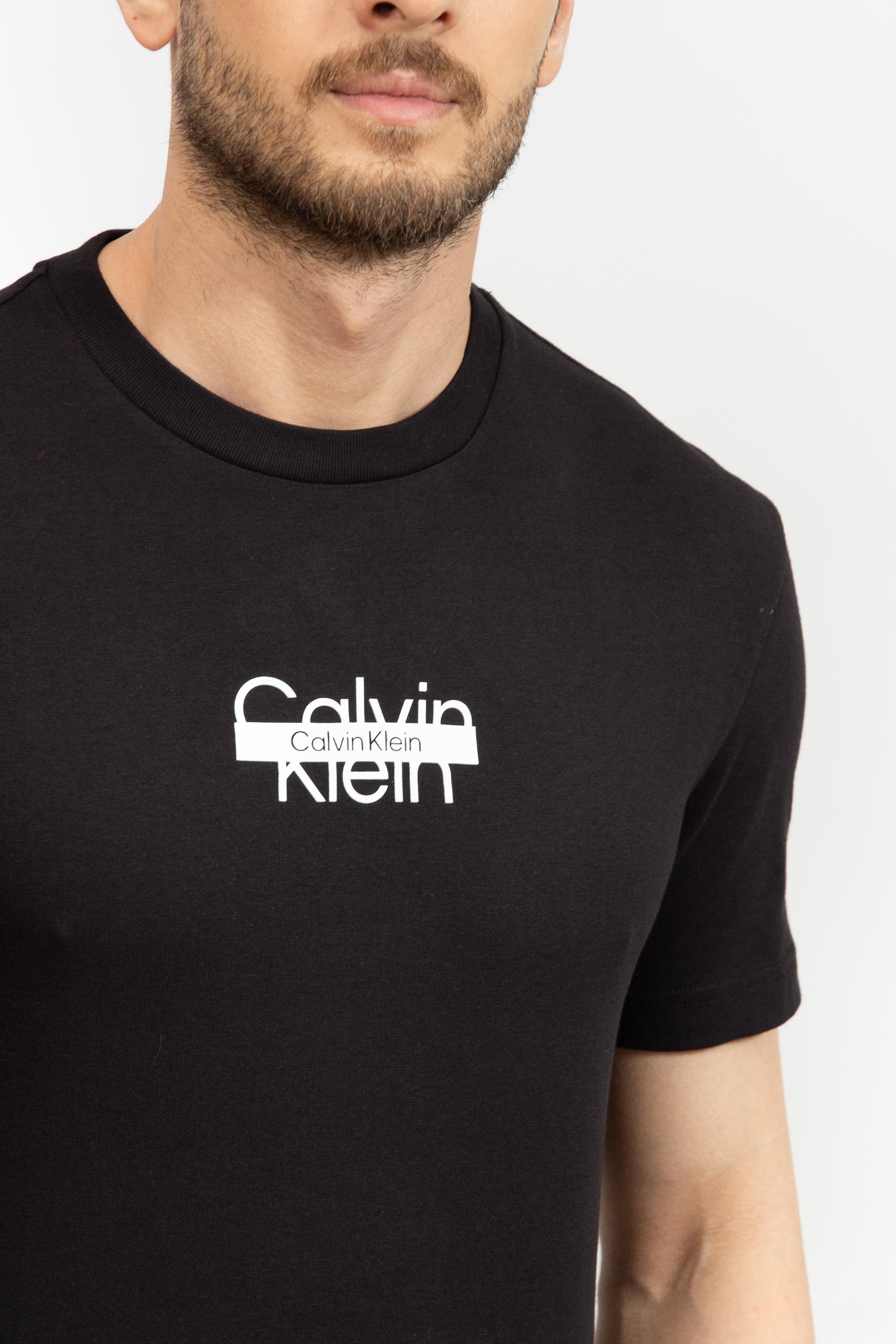 Calvin Klein Cut Through Erkek Bisiklet Yaka T-Shirt