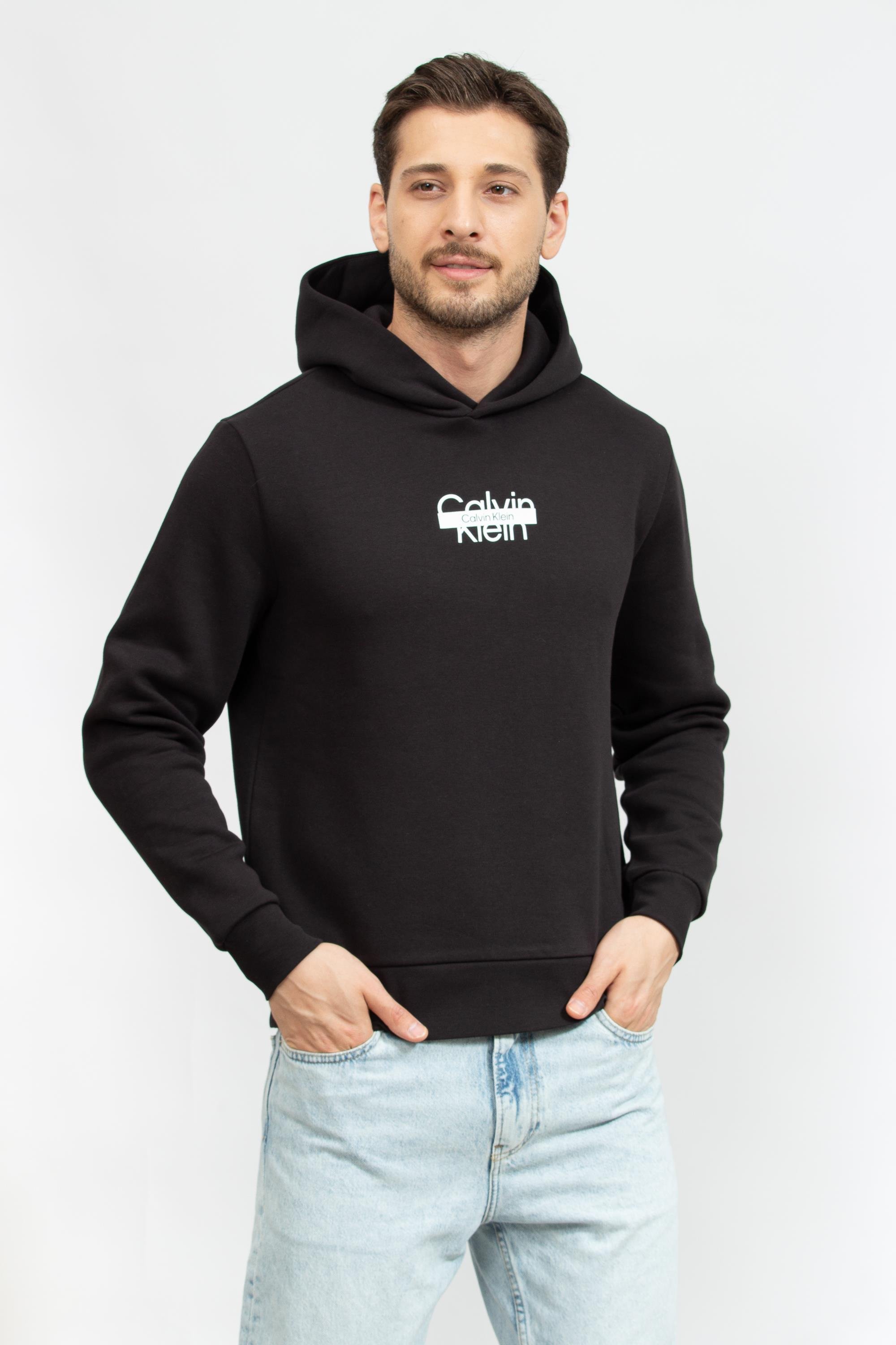 Calvin Klein Cut Through Erkek Kapüşonlu Sweatshirt