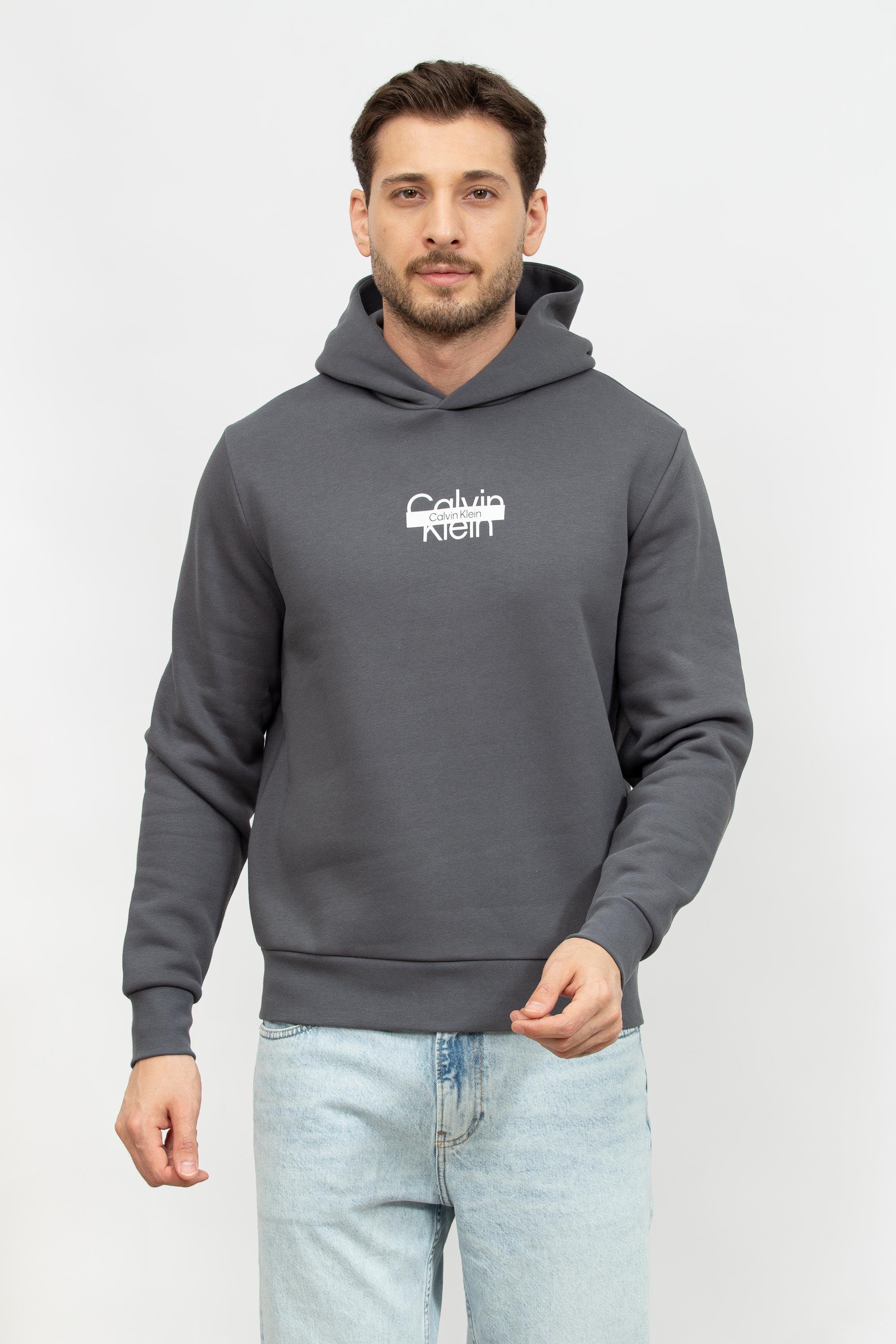 Calvin Klein Cut Through Erkek Kapüşonlu Sweatshirt