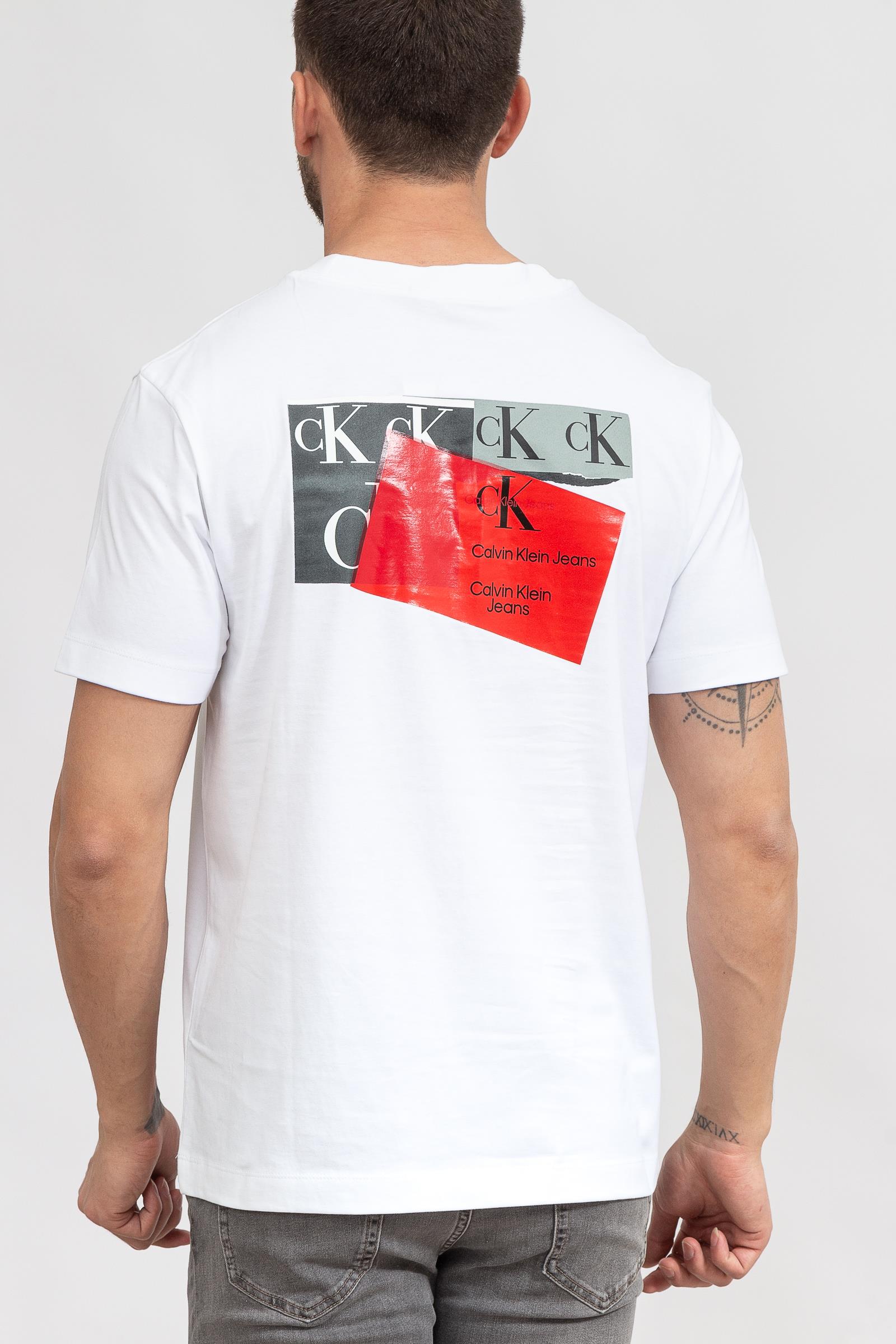 Calvin Klein Disrupted Ck Box Urban Erkek Bisiklet Yaka T-Shirt