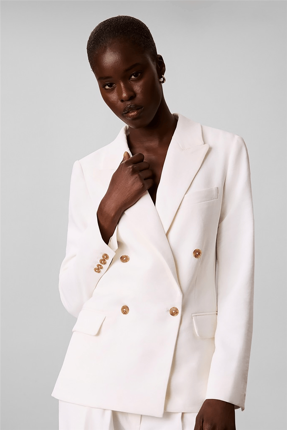 Calvin Klein Effortless Crepe Dbl Brestd Blzr Kadın Blazer Ceket