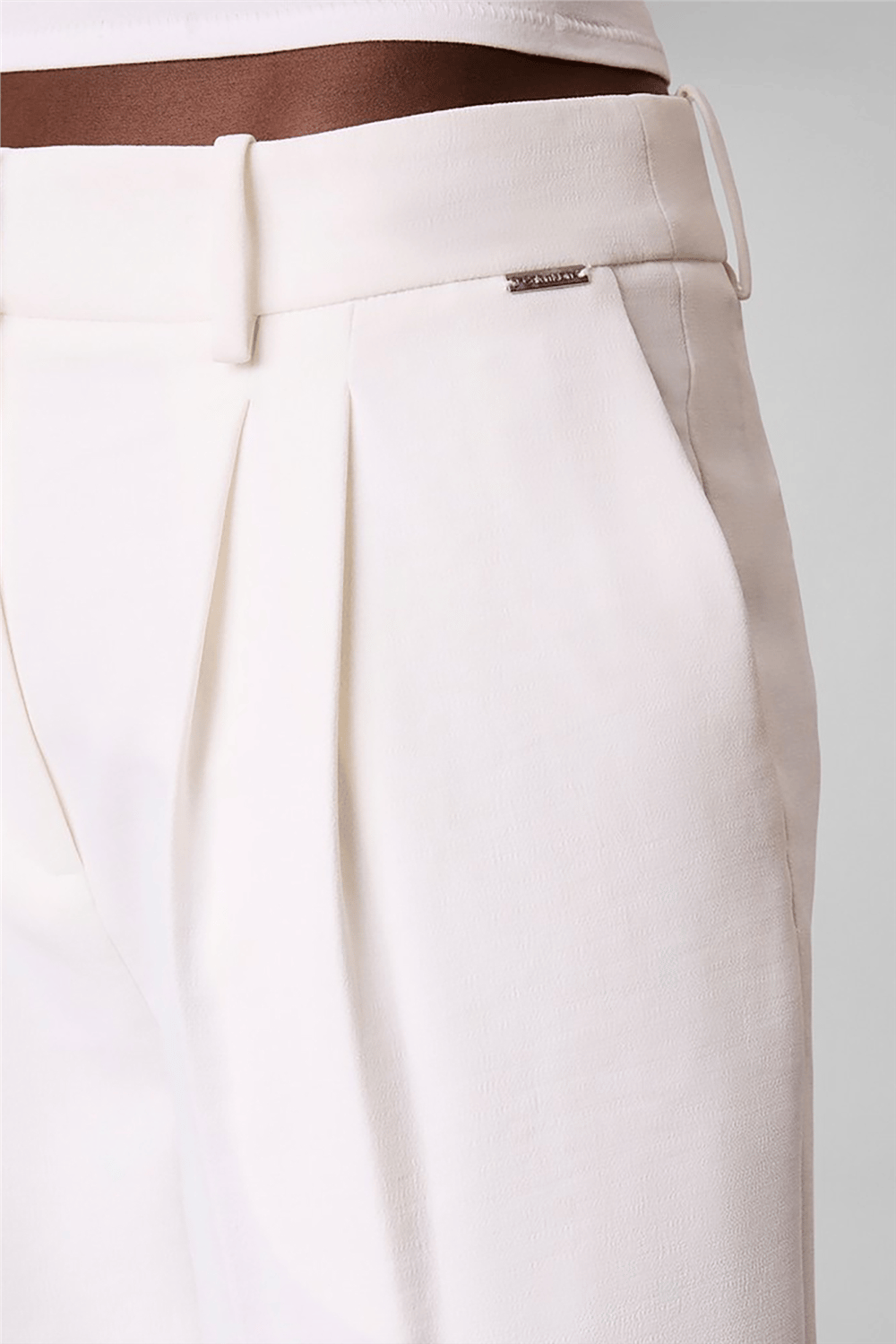 Calvin Klein Effortless Crepe Wide Leg Plted Kadın Pantolon