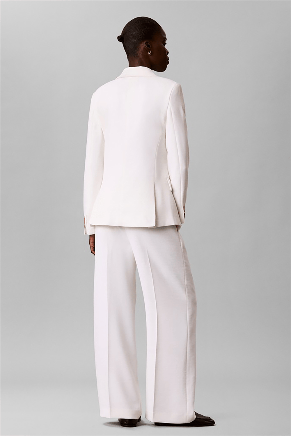 Calvin Klein Effortless Crepe Wide Leg Plted Kadın Pantolon