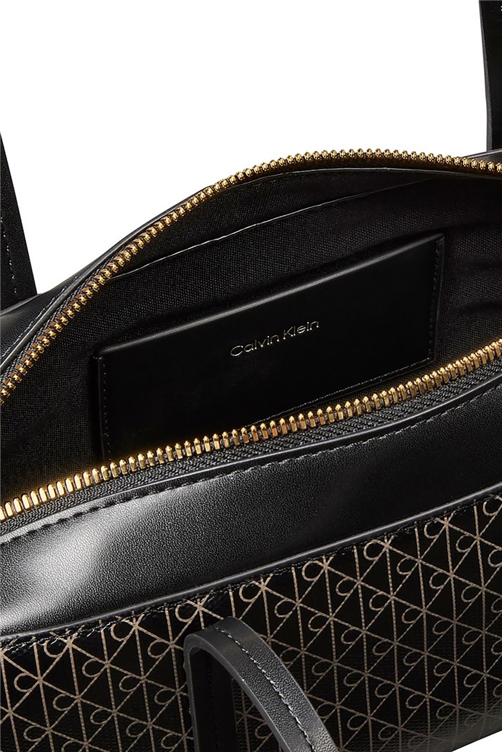 Calvin Klein Emblem Aop Bauletto Kadın Mini Omuz Çantası Siyah