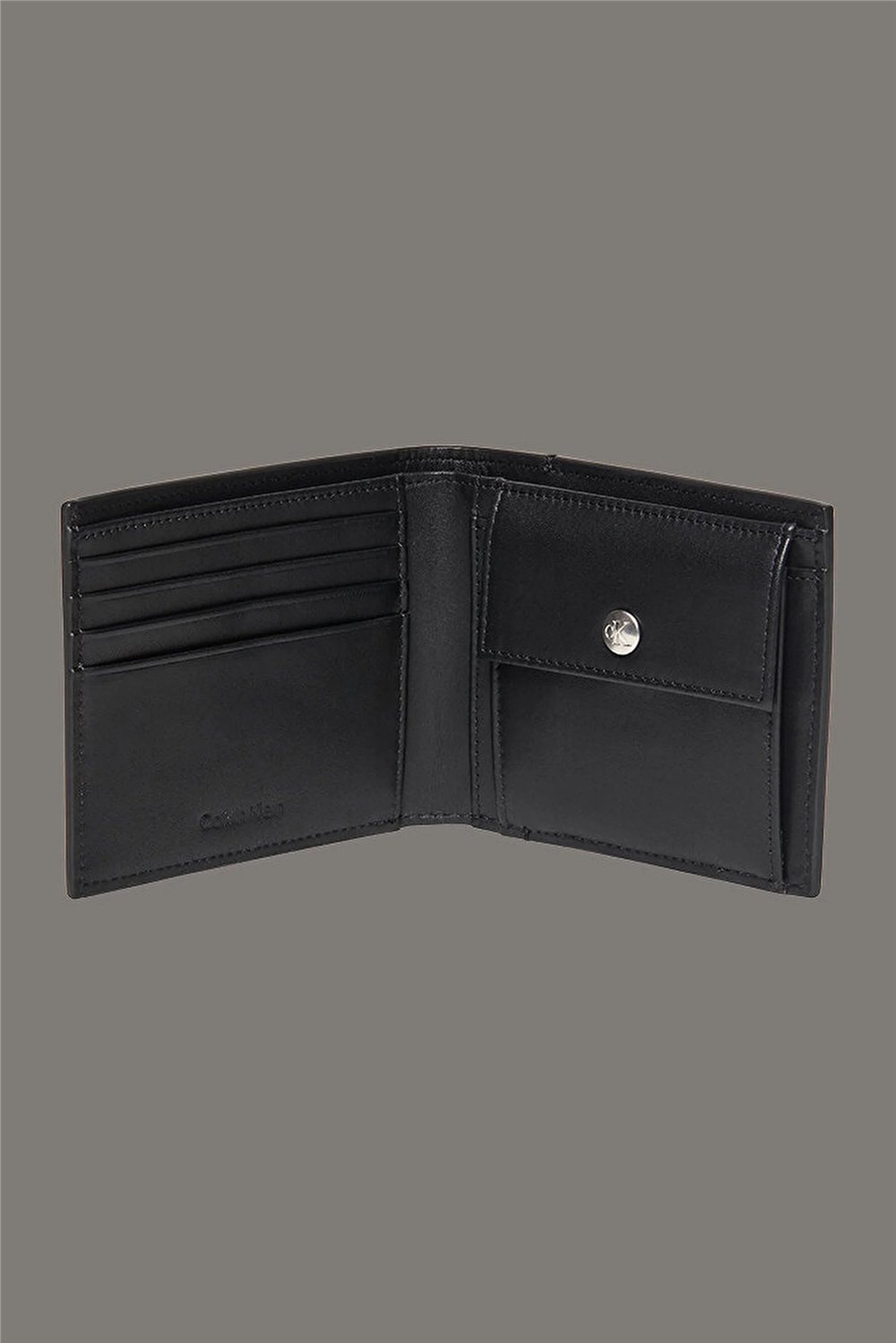 Calvin Klein Emblem Aop Coated Billfold W/ Co Erkek Cüzdan Siyah